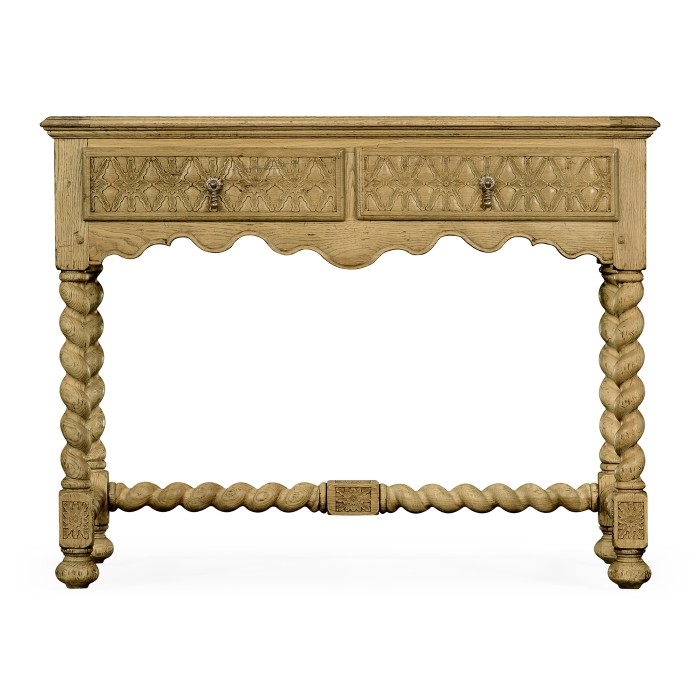 Natural Oak Console Small