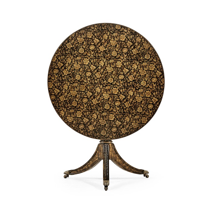 Penwork Style Table (Black)
