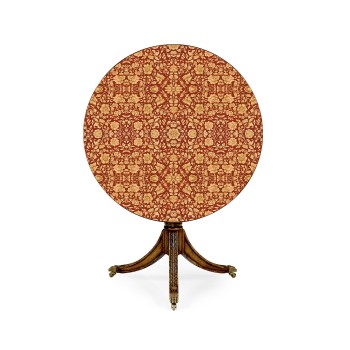 Penwork Style Table (Red)