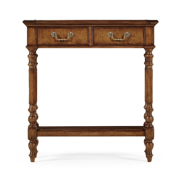 Small Narrow Walnut Console Table