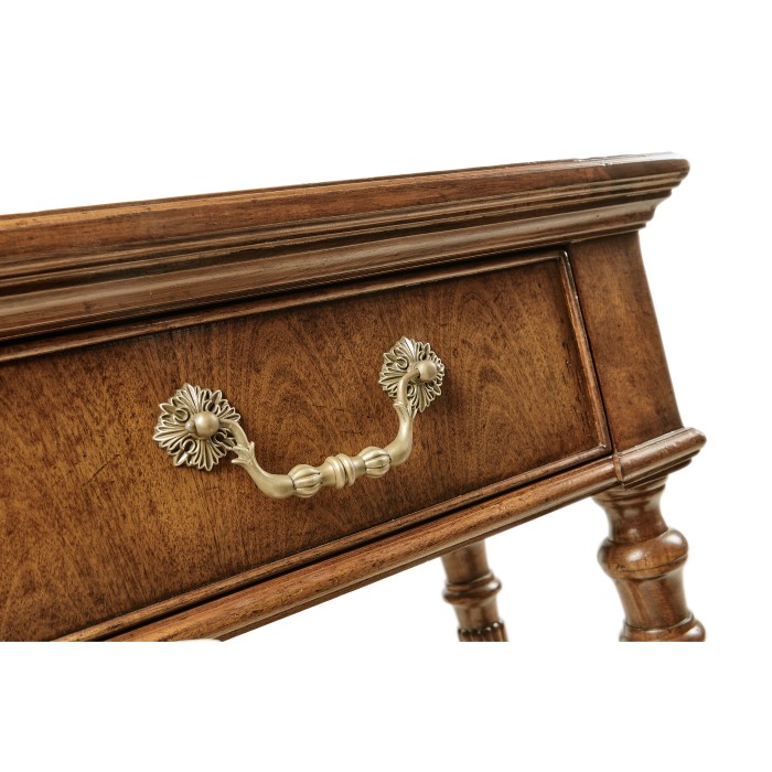 Small Narrow Walnut Console Table