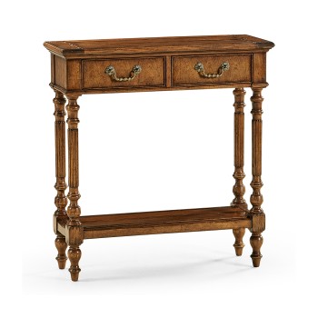 Small Narrow Walnut Console Table