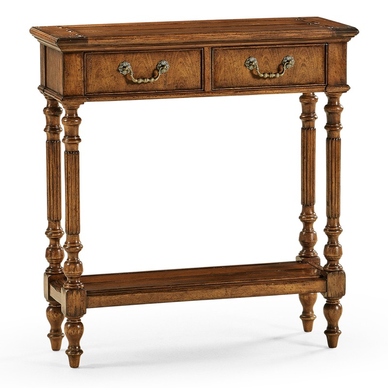 Small Narrow Walnut Console Table