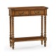 Small Narrow Walnut Console Table
