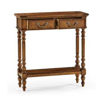 Small Narrow Walnut Console Table