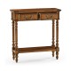 Small Narrow Walnut Console Table