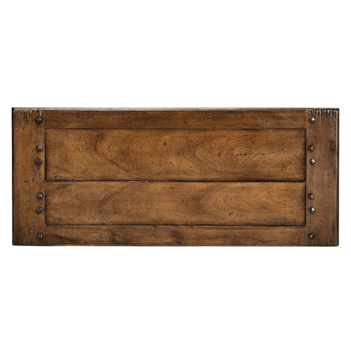 Narrow Walnut Cabinet with Cupboard