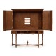 Mahogany Panelled Door TV Cabinet