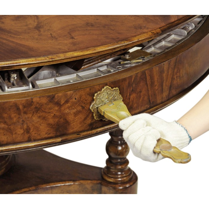 True Extending Crotch Walnut Dining Table 61