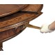 True Extending Crotch Walnut Dining Table 61
