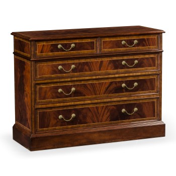 Mahogany Office Chest of Drawers with Hanging File Storage