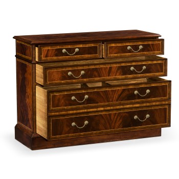 Mahogany Office Chest of Drawers with Hanging File Storage