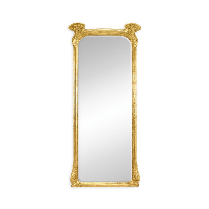 Full length art nouveau gilded mirror