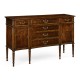 Mahogany Sideboard with Shallow Curved Doors