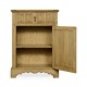 Linenfold Natural Oak Bedside Cabinet