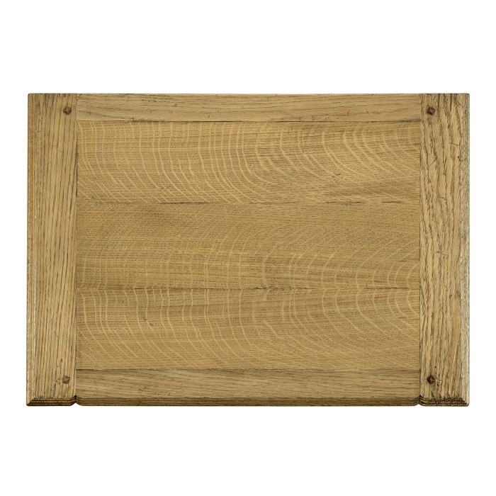 Linenfold Natural Oak Bedside Cabinet