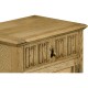Linenfold Natural Oak Bedside Cabinet