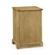 Linenfold Natural Oak Bedside Cabinet