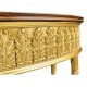 Small Gilded Console with Shelf