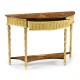 Small Gilded Console with Shelf