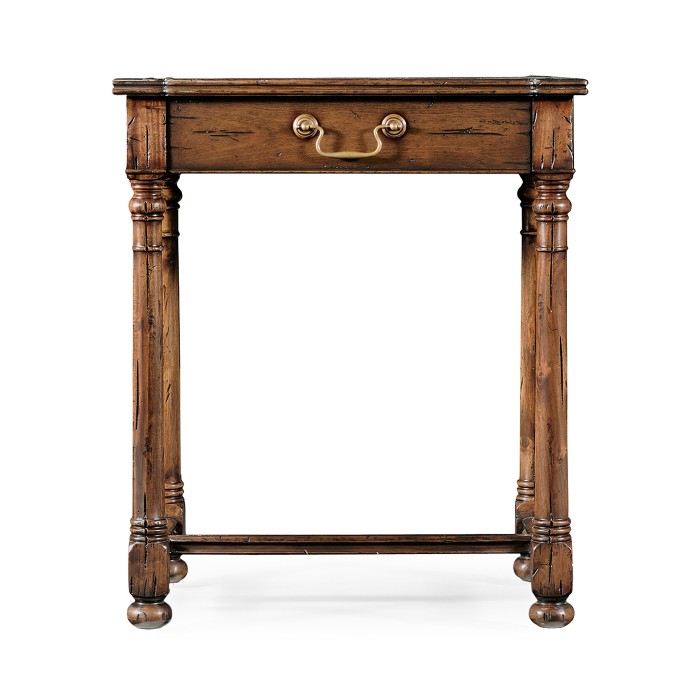 Country Walnut & Oyster Side Table
