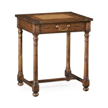 Country Walnut & Oyster Side Table