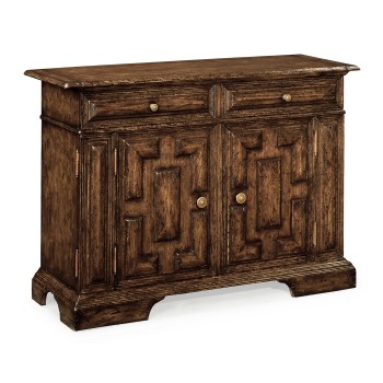 Tudor Style Dark Oak Side Cabinet