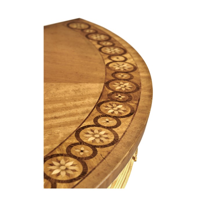 Gilded Demilune Console