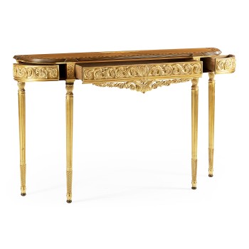 Louis IV Style Narrow Gilded Console