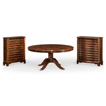 Mahogany Extending Circular Dining/Games Table 66