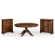 Mahogany Extending Circular Dining/Games Table 66