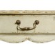 Grey rub-through square side table