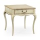 Grey rub-through square side table