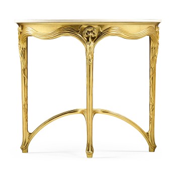 Art Nouveau gilded console