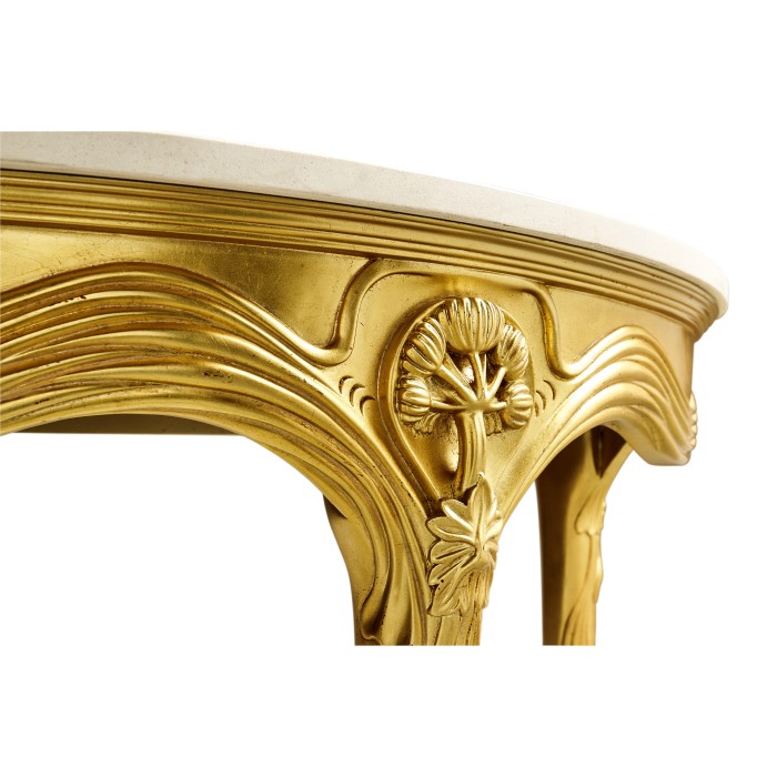 Art Nouveau gilded console