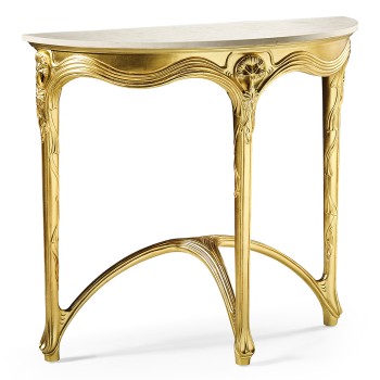 Art Nouveau gilded console