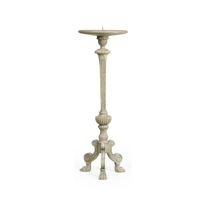 Baroque Style Grey Oak Candlestand