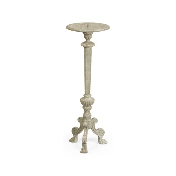 Baroque Style Grey Oak Candlestand