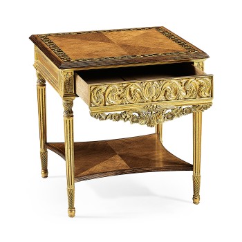 Louis XIV Style Square Side Table