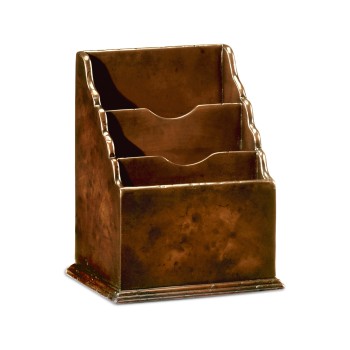 Small Antique Mahogany Letter Rack