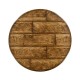 Distressed Crotch Walnut Pedestal Table 48