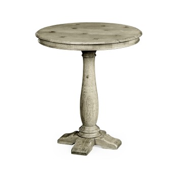 Round Grey Oak Bar Table 36