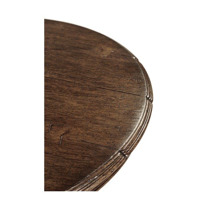 Round Dark Oak Bar Table 36