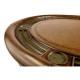 Mahogany Round Poker Table
