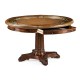 Mahogany Round Poker Table