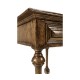 Elizabethan Style Dark Oak Square Side Table