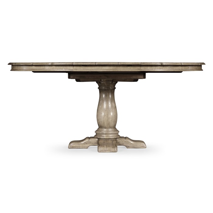 Extending Grey Oak Country Table 48