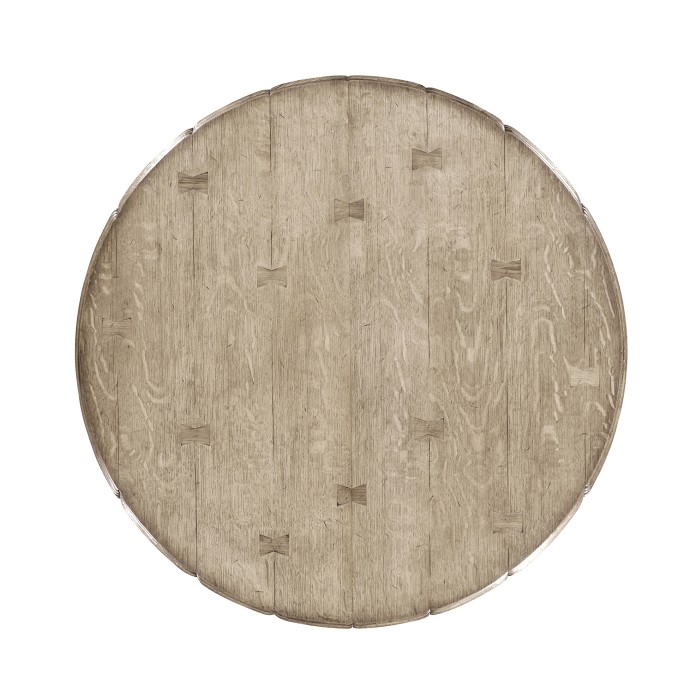 Extending Grey Oak Country Table 48