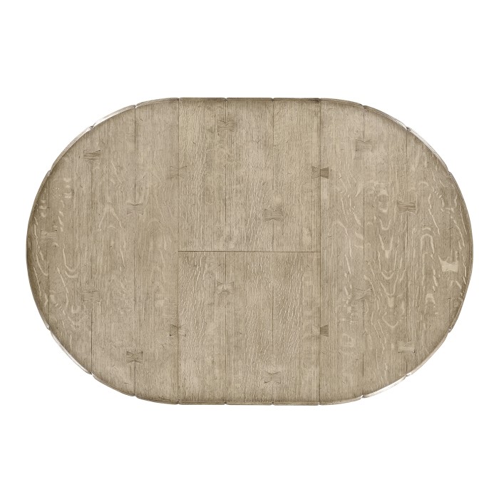 Extending Grey Oak Country Table 48