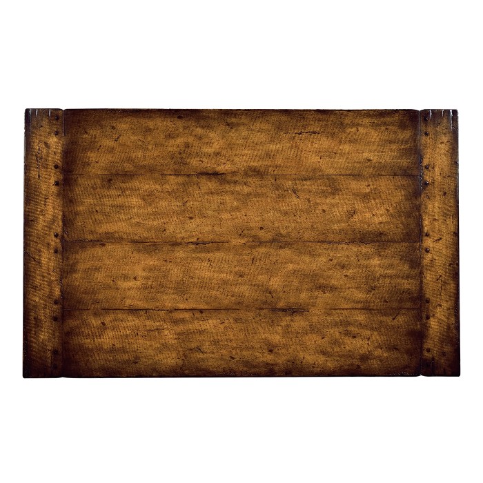Figured Walnut Refectory Style Coffee Table